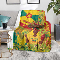 Personalized Grenada Spicemas 2025 Blanket Spice Isle Nutmeg Cocoa Pod - Wonder Print Shop