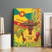 Personalized Grenada Spicemas 2025 Canvas Wall Art Spice Isle Nutmeg Cocoa Pod - Wonder Print Shop
