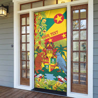 Personalized Grenada Spicemas 2025 Door Cover Spice Isle Nutmeg Cocoa Pod - Wonder Print Shop