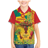 Personalized Grenada Spicemas 2025 Family Matching Mermaid Dress and Hawaiian Shirt Spice Isle Nutmeg Cocoa Pod - Wonder Print Shop