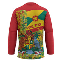 Personalized Grenada Spicemas 2025 Hockey Jersey Spice Isle Nutmeg Cocoa Pod - Wonder Print Shop