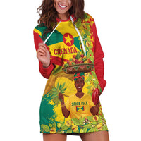 Personalized Grenada Spicemas 2025 Hoodie Dress Spice Isle Nutmeg Cocoa Pod - Wonder Print Shop