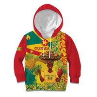 Personalized Grenada Spicemas 2025 Kid Hoodie Spice Isle Nutmeg Cocoa Pod - Wonder Print Shop