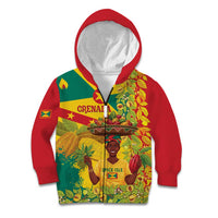 Personalized Grenada Spicemas 2025 Kid Hoodie Spice Isle Nutmeg Cocoa Pod - Wonder Print Shop