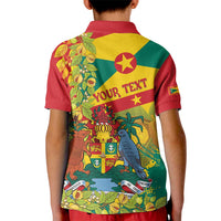 Personalized Grenada Spicemas 2025 Kid Polo Shirt Spice Isle Nutmeg Cocoa Pod - Wonder Print Shop