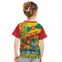 Personalized Grenada Spicemas 2025 Kid T Shirt Spice Isle Nutmeg Cocoa Pod - Wonder Print Shop