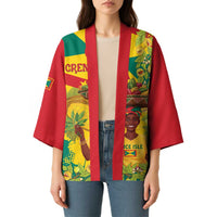 Personalized Grenada Spicemas 2025 Kimono Spice Isle Nutmeg Cocoa Pod - Wonder Print Shop