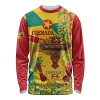 Personalized Grenada Spicemas 2025 Long Sleeve Shirt Spice Isle Nutmeg Cocoa Pod - Wonder Print Shop