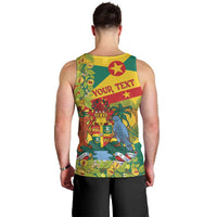 Personalized Grenada Spicemas 2025 Men Tank Top Spice Isle Nutmeg Cocoa Pod - Wonder Print Shop