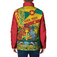 Personalized Grenada Spicemas 2025 Padded Jacket Spice Isle Nutmeg Cocoa Pod - Wonder Print Shop