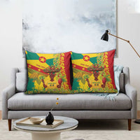 Personalized Grenada Spicemas 2025 Pillow Cover Spice Isle Nutmeg Cocoa Pod - Wonder Print Shop