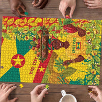 Personalized Grenada Spicemas 2025 Puzzle Spice Isle Nutmeg Cocoa Pod - Wonder Print Shop