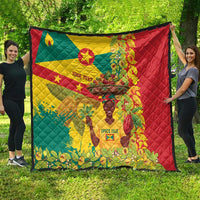 Personalized Grenada Spicemas 2025 Quilt Spice Isle Nutmeg Cocoa Pod - Wonder Print Shop