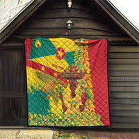 Personalized Grenada Spicemas 2025 Quilt Spice Isle Nutmeg Cocoa Pod - Wonder Print Shop