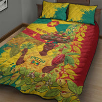 Personalized Grenada Spicemas 2025 Quilt Bed Set Spice Isle Nutmeg Cocoa Pod - Wonder Print Shop
