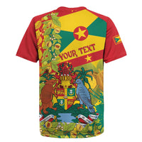 Personalized Grenada Spicemas 2025 Rugby Jersey Spice Isle Nutmeg Cocoa Pod - Wonder Print Shop