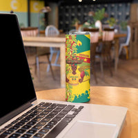 Personalized Grenada Spicemas 2025 Skinny Tumbler Spice Isle Nutmeg Cocoa Pod - Wonder Print Shop