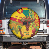 Personalized Grenada Spicemas 2025 Spare Tire Cover Spice Isle Nutmeg Cocoa Pod - Wonder Print Shop