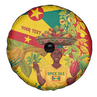 Personalized Grenada Spicemas 2025 Spare Tire Cover Spice Isle Nutmeg Cocoa Pod - Wonder Print Shop