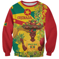 Personalized Grenada Spicemas 2025 Sweatshirt Spice Isle Nutmeg Cocoa Pod - Wonder Print Shop