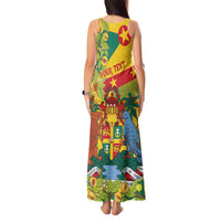 Personalized Grenada Spicemas 2025 Tank Maxi Dress Spice Isle Nutmeg Cocoa Pod - Wonder Print Shop