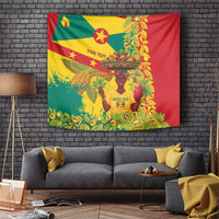 Personalized Grenada Spicemas 2025 Tapestry Spice Isle Nutmeg Cocoa Pod - Wonder Print Shop