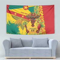 Personalized Grenada Spicemas 2025 Tapestry Spice Isle Nutmeg Cocoa Pod - Wonder Print Shop