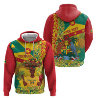 Personalized Grenada Spicemas 2025 Zip Hoodie Spice Isle Nutmeg Cocoa Pod - Wonder Print Shop