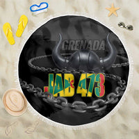 Grenada Jab Jab 473 Beach Blanket Spicemas Festival Chain Grunge Style - Wonder Print Shop