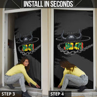 Grenada Jab Jab 473 Door Cover Spicemas Festival Chain Grunge Style - Wonder Print Shop