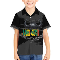 Grenada Jab Jab 473 Family Matching Long Sleeve Bodycon Dress and Hawaiian Shirt Spicemas Festival Chain Grunge Style - Wonder Print Shop