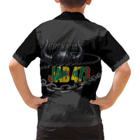 Grenada Jab Jab 473 Kid Hawaiian Shirt Spicemas Festival Chain Grunge Style - Wonder Print Shop
