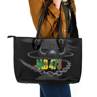 Grenada Jab Jab 473 Leather Tote Bag Spicemas Festival Chain Grunge Style - Wonder Print Shop