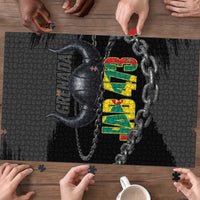 Grenada Jab Jab 473 Puzzle Spicemas Festival Chain Grunge Style - Wonder Print Shop
