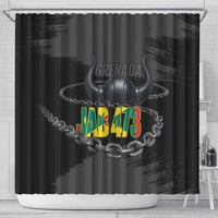 Grenada Jab Jab 473 Shower Curtain Spicemas Festival Chain Grunge Style - Wonder Print Shop