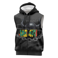 Grenada Jab Jab 473 Sleeveless Zip Hoodie Spicemas Festival Chain Grunge Style - Wonder Print Shop