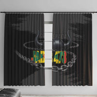 Grenada Jab Jab 473 Window Curtain Spicemas Festival Chain Grunge Style - Wonder Print Shop