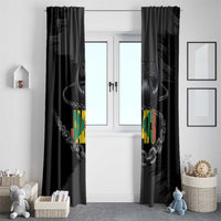 Grenada Jab Jab 473 Window Curtain Spicemas Festival Chain Grunge Style - Wonder Print Shop