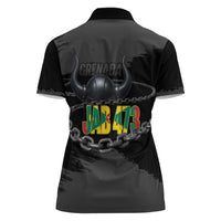Grenada Jab Jab 473 Women Polo Shirt Spicemas Festival Chain Grunge Style - Wonder Print Shop
