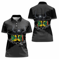 Grenada Jab Jab 473 Women Polo Shirt Spicemas Festival Chain Grunge Style - Wonder Print Shop