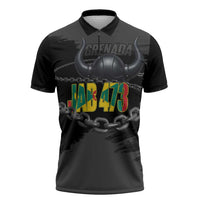 Grenada Jab Jab 473 Zipper Polo Shirt Spicemas Festival Chain Grunge Style - Wonder Print Shop