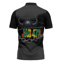 Grenada Jab Jab 473 Zipper Polo Shirt Spicemas Festival Chain Grunge Style - Wonder Print Shop