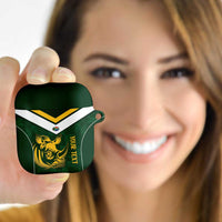 South Africa Rugby Custom AirPods Case Springboks Kente Rhino Symbol - Wonder Print Shop