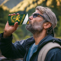 South Africa Rugby Custom 4 in 1 Can Cooler Tumbler Springboks Kente Rhino Symbol - Wonder Print Shop