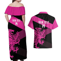 Custom Somerset Cricket Couples Matching Off Shoulder Maxi Dress and Hawaiian Shirt 150 Years of Anniversary - Wonder Print Shop