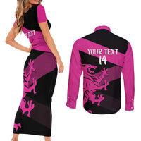 Custom Somerset Cricket Couples Matching Short Sleeve Bodycon Dress and Long Sleeve Button Shirt 150 Years of Anniversary - Wonder Print Shop