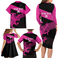 Custom Somerset Cricket Family Matching Long Sleeve Bodycon Dress and Hawaiian Shirt 150 Years of Anniversary - Wonder Print Shop