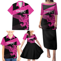 Custom Somerset Cricket Family Matching Puletasi and Hawaiian Shirt 150 Years of Anniversary - Wonder Print Shop