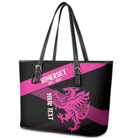 Custom Somerset Cricket Leather Tote Bag 150 Years of Anniversary - Wonder Print Shop