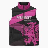 Custom Somerset Cricket Sleeveless Puffer Jacket 150 Years of Anniversary - Wonder Print Shop